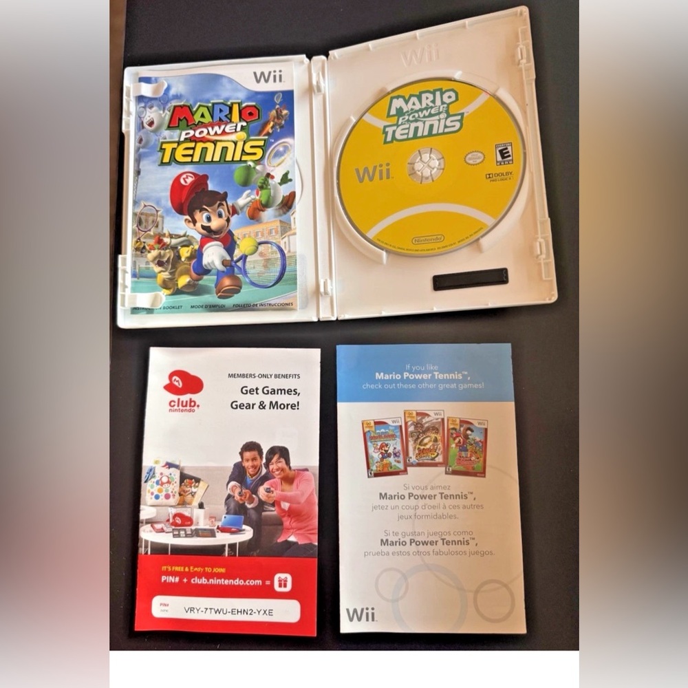Mario Power Tennis - Nintendo Wii (Nintendo Selects) Complete Good Condition - Picture 2 of 8